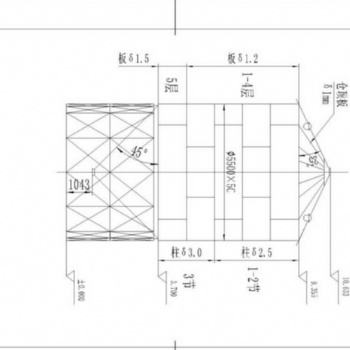 大型钢板仓的内部结构图