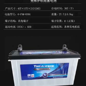 发电机组电池6-FNM-830G