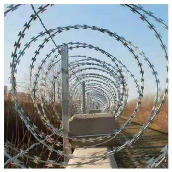 现货刀片刺绳 边防飞机场防护网 防攀爬蛇腹型刺丝滚笼