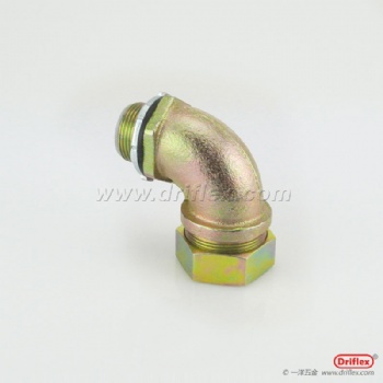 铁镀锌90度弯头,软管连接器，六角型金属接头配套金属软管用