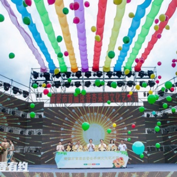 南阳剪彩仪式小蛮腰剪彩柱 飞天彩虹大型活动启动道具