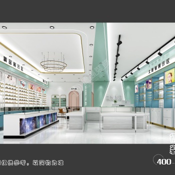 眼镜店设计效果图案例 简约风格眼镜店设计 时尚眼镜店