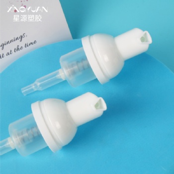 工厂现货30牙PP白色外置弹簧泡沫泵洗面奶洁牙慕斯洗手液泡沫泵头