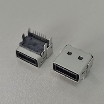 14P 90度 母座 双排针 四个固定脚