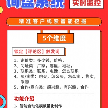 视频精准获客询盘系统开发