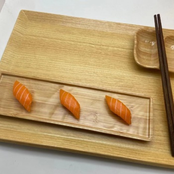 上海壹粤密胺木纹火锅餐具，日韩料理餐具，创意型烧烤餐具