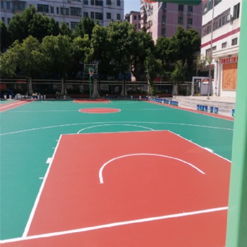 安徽学校硅PU球场材料厂家【德朝体育】