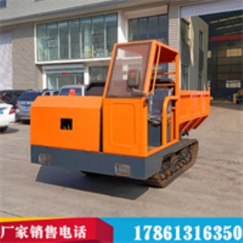 车斗可升降履带运输车 5吨装载履带爬山虎 水利工程链轨运输车