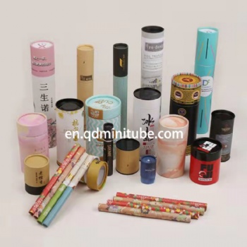 食品纸罐白卡纸化妆品礼品纸盒定制烫金茶叶纸管纸筒包装定做logo