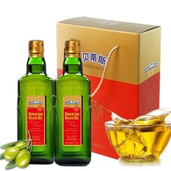 贝蒂斯原装进口**初榨橄榄油750ML*2瓶