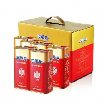 贝蒂斯原装进口**初榨橄榄油1L*6罐