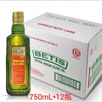 贝蒂斯原装进口**初榨橄榄油750ML*12瓶