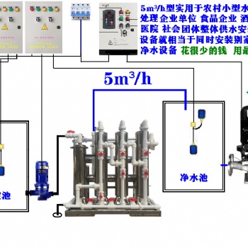 舒得牌蔬菜大棚浇灌洒水井水河水大型净水器蔬菜全程使用净化水无菌水