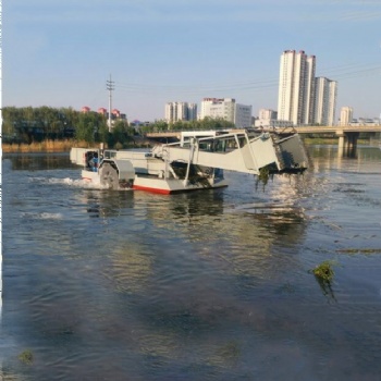 潍坊芦苇收割船水浮莲清理船厂家