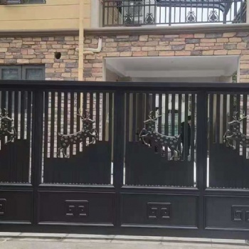 供应成都崇州家装钢艺大门 铝艺大门
