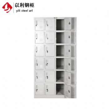 厂家**员工储物柜 24门铁皮储物柜 工厂员工鞋柜 铁皮柜可定做