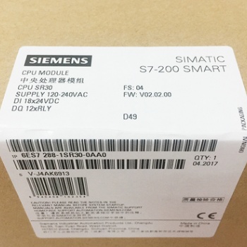 西门子6ES7288-1SR30-0AA0-S7-200 SMART，CPU SR30，标准型 C
