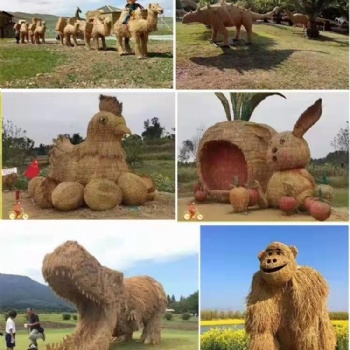 山东绿雕稻草人生产制作厂家