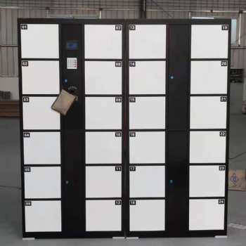 指纹存包柜 扫码储物柜 快递柜 员工柜 多门柜云飞家具