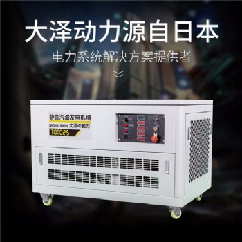 大泽动力10kw静音汽油发电机