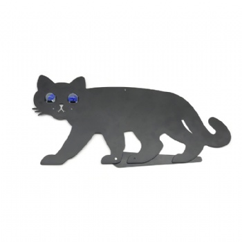 园林地插装饰驱除害虫惊吓猫 黑猫 户外驱鸟猫 公园立式插片黑猫