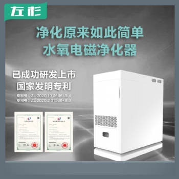 左杉新型水氧电磁空气净化器家用去粉尘室内机除甲醛神器