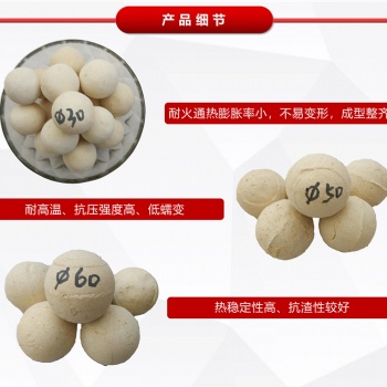 豫企耐材 高铝质耐火球 高铝蓄热球 型号齐全 量大从优