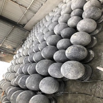 衡阳花岗岩石球 衡阳路障挡车球 衡阳花岗岩芝麻灰圆球