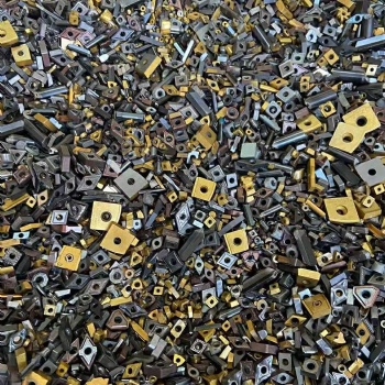 高价回收数控刀片，硬质合金刀具回收废旧机床刀具稀有金属废旧合金刀头钨钢高速钢铣头