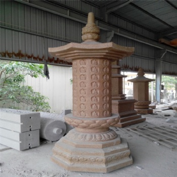 寺庙石雕经幢 惠安石雕厂家供应 花岗岩经幢定制 多款式可选
