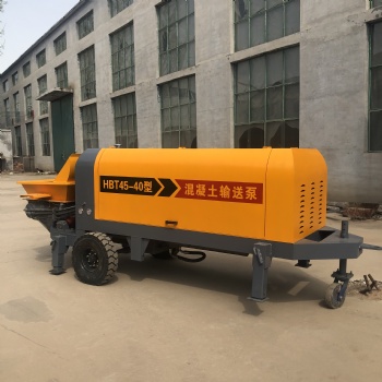 混凝土输送泵细石砂浆二次构造柱小型大颗粒混凝土浇筑地泵上料机
