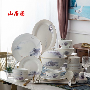 保险公司礼品陶瓷餐具定制 保险公司赠送客户礼品餐具