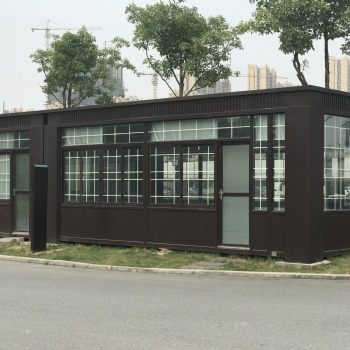 上海追优厂家门卫物业收费亭值班室治安亭停车场收费亭隔热保安亭