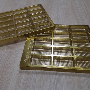 镀金镀银吸塑盒?巧克力月饼镀金吸塑内托内盒上海永怡