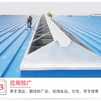 TCB-45nx流线型通风装置 纵向屋脊薄型屋面通天窗 玻璃钢轴流风机