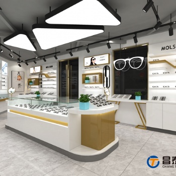 不过时的眼镜店展柜设计