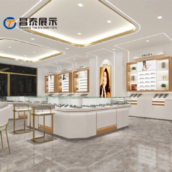 轻奢风眼镜店店面装修效果图风格介绍