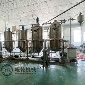 胡麻油提炼设备 日产1吨**油生产线 304不锈钢植物油精炼机