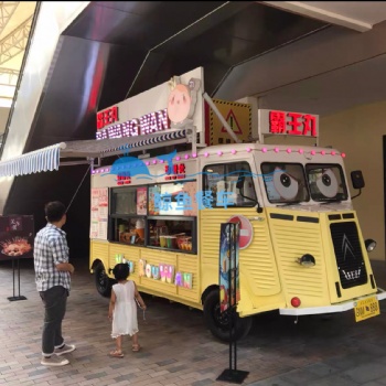 厂家供应售卖车餐车售卖车景区商场小吃车移动冷饮咖啡售卖车