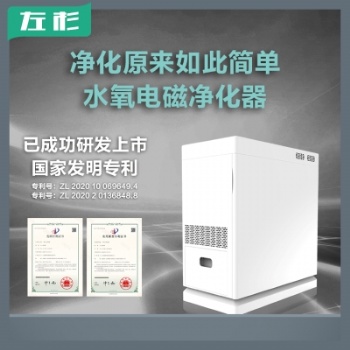 左杉新型水氧电磁空气净化器家用除甲醛雾霾二手烟杀菌消毒客厅