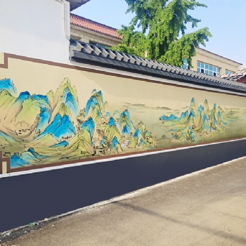 易县墙体彩绘，新农村高品质墙绘，保定网红墙