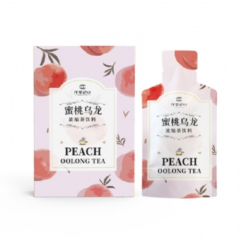 袋装蜜桃乌龙茶 果味浓缩茶饮料OEM代加工贴牌