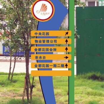佛山标识系统/公园标识导向牌/立式指示牌/道路标识牌