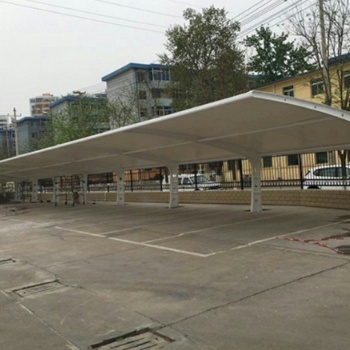 【成品案例】汽车遮阳棚-钢膜结构雨棚加工找上海燕雨膜结构工程有限公司