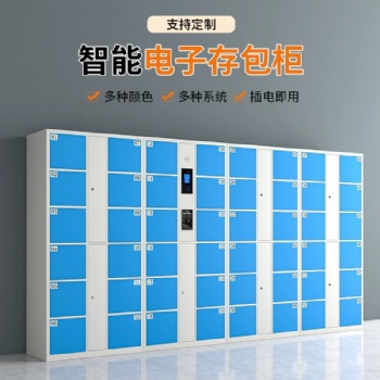 电子存包柜智能储物柜手机存放柜人脸识别微信扫码指纹寄存柜