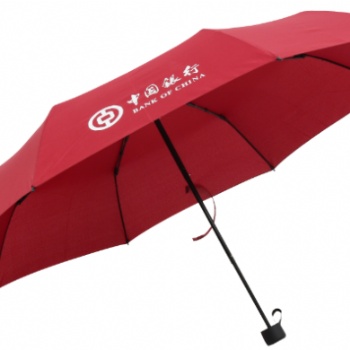 深圳工厂三折手开礼品广告伞