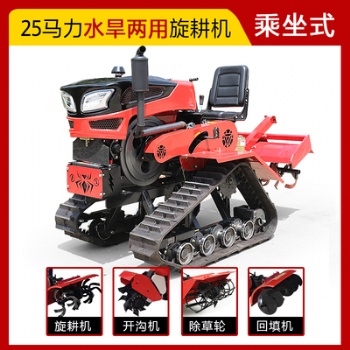 多功能开沟机除草回填起垄机农用小型果园耕地机