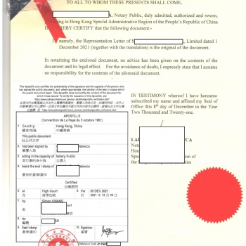 授权书POA海牙认证APOSTILLE