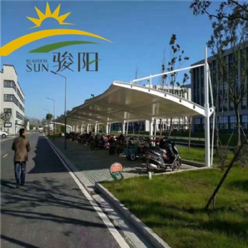 安徽合肥骏阳膜结构 车棚张拉膜轻钢配套