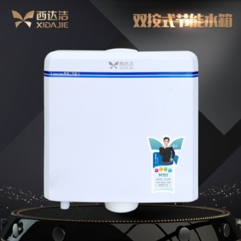 一键快开蹲便器水箱厕所冲水箱双按静音冲水箱